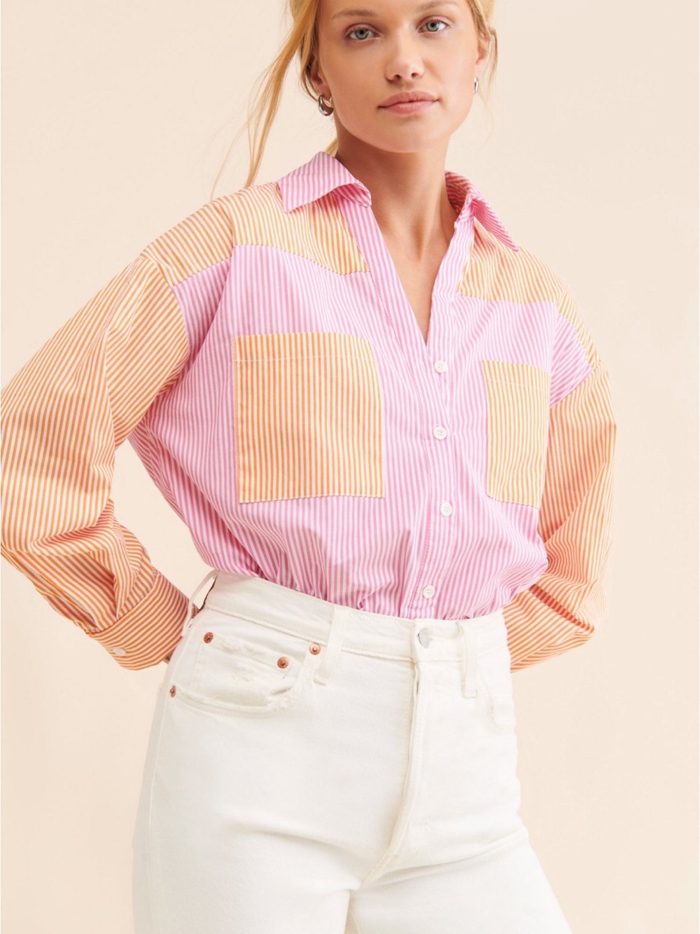 Anthropologie Striped button down